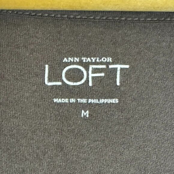 #170 Women's Loft Long Sleeve Top with Cowl Neckline, Brown, Size Medium - Picture 3 of 4